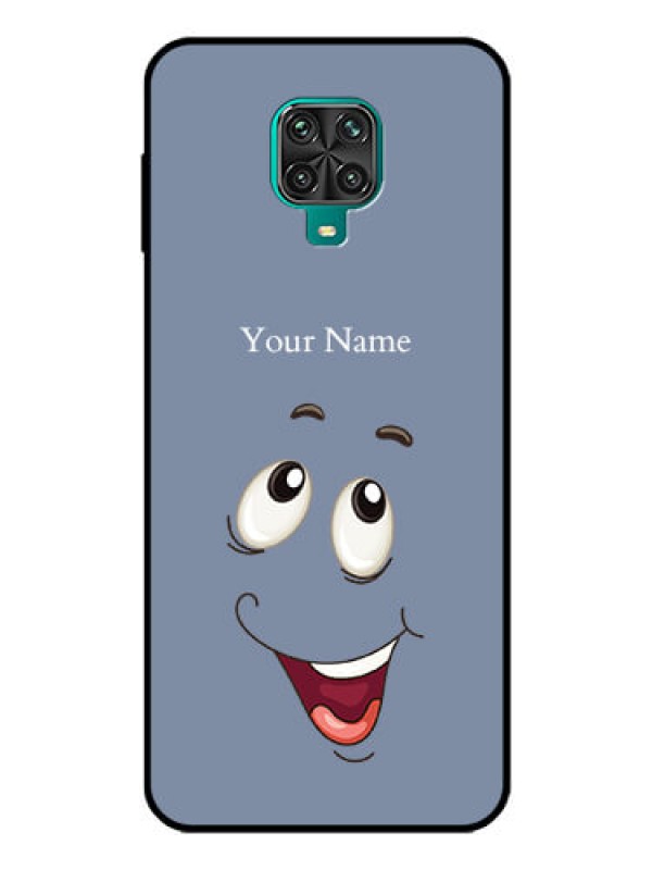 Custom Xiaomi Redmi Note 10 Lite Photo Printing on Glass Case - Laughing Cartoon Face Design