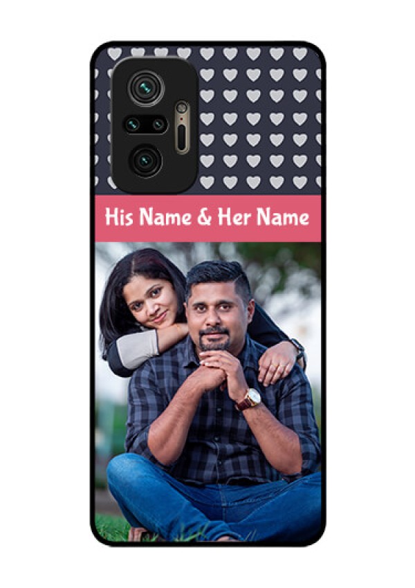 Redmi Note 10 Pro Max Custom Glass Mobile Case - Love Symbols Design