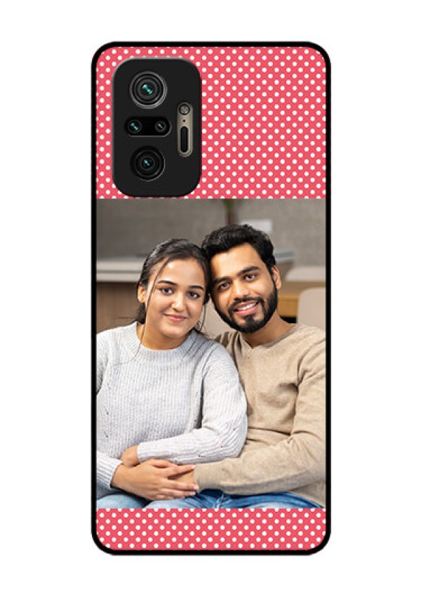 Redmi Note 10 Pro Max Custom Glass Phone Case - White Dotted Design
