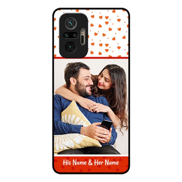 Redmi Note 10 Pro Max Custom Glass Phone Case - Orange Love Symbol Design Redmi Note 10 Pro Max Custom Glass Phone Case - Orange Love Symbol Design