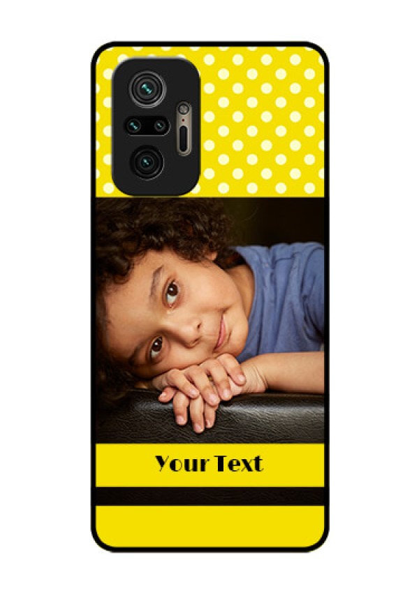 Redmi Note 10 Pro Max Custom Glass Phone Case - Bright Yellow Case Design