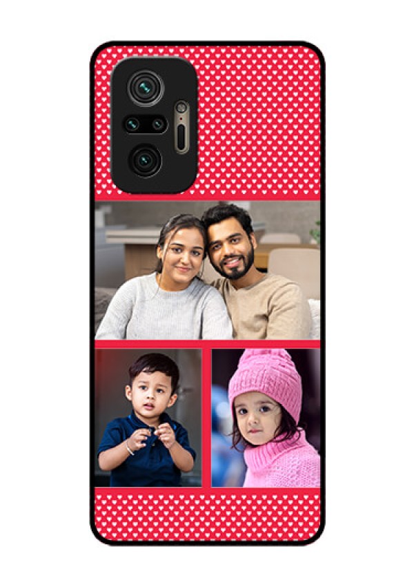 Redmi Note 10 Pro Max Personalized Glass Phone Case - Bulk Pic Upload Design