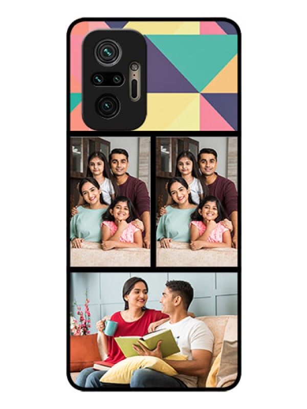 Custom Redmi Note 10 Pro Max Custom Glass Phone Case - Bulk Pic Upload Design