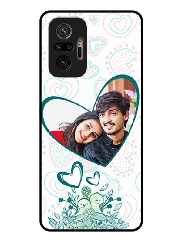 Custom Redmi Note 10 Pro Max Photo Printing on Glass Case - Premium Couple Design