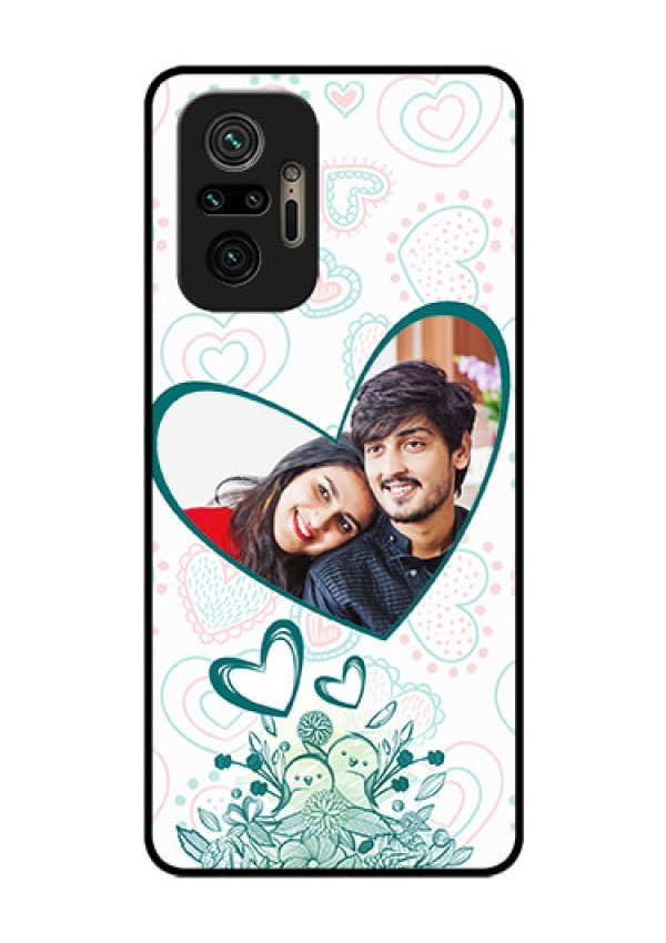 Redmi Note 10 Pro Max Photo Printing on Glass Case - Premium Couple Design