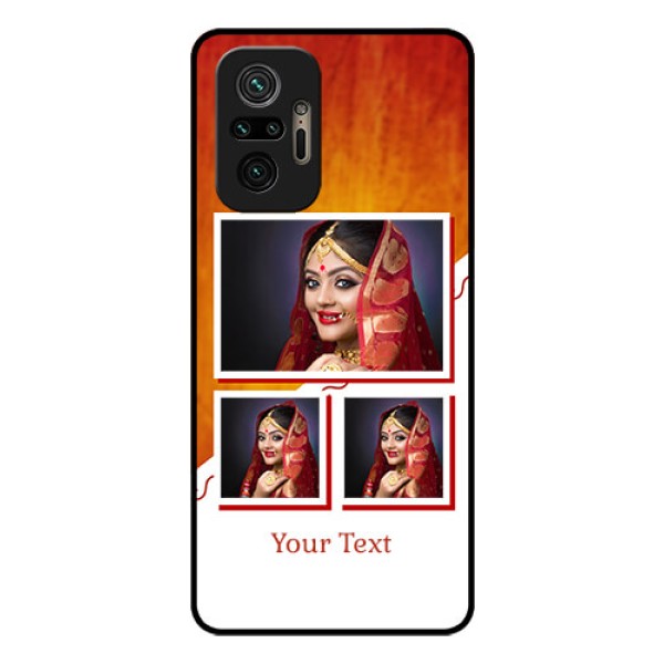 Redmi Note 10 Pro Max Custom Glass Phone Case - Wedding Memories Design
