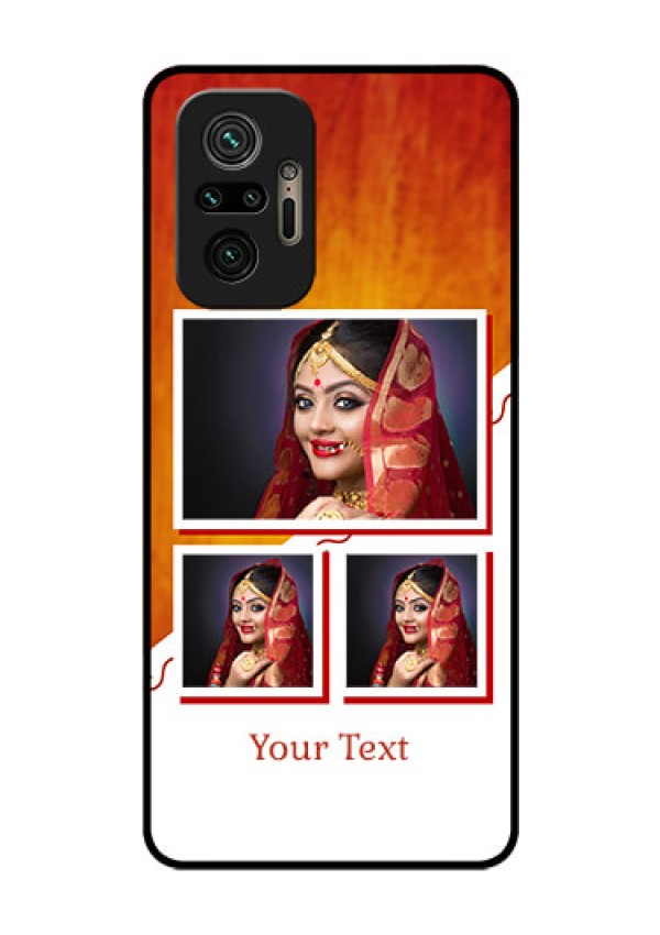 Redmi Note 10 Pro Max Custom Glass Phone Case - Wedding Memories Design