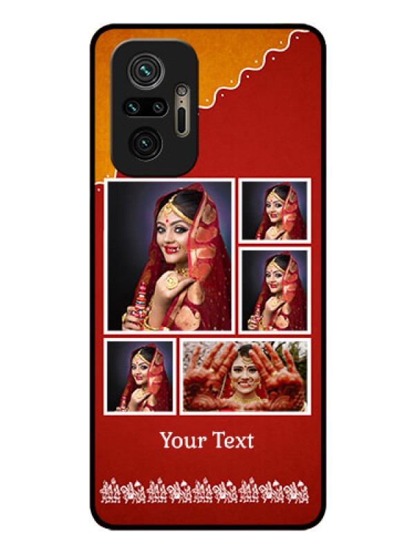 Custom Redmi Note 10 Pro Max Personalized Glass Phone Case - Wedding Pic Upload Design
