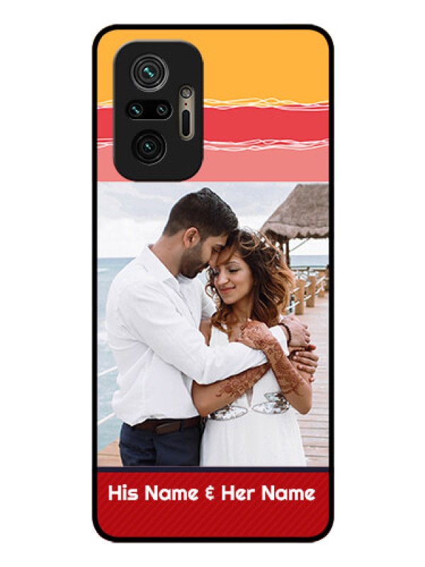 Custom Redmi Note 10 Pro Max Custom Glass Mobile Case - Colorful Case Design