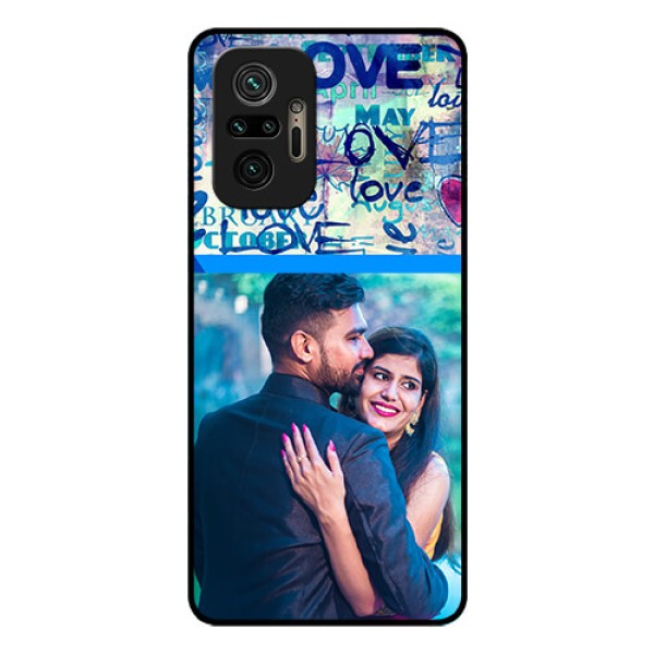 Redmi Note 10 Pro Max Custom Glass Mobile Case - Colorful Love Design