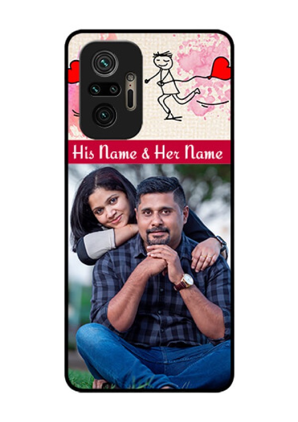 Redmi Note 10 Pro Max Photo Printing on Glass Case - You and Me Case Design