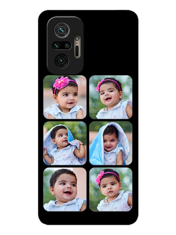 Custom Redmi Note 10 Pro Max Photo Printing on Glass Case - Multiple Pictures Design