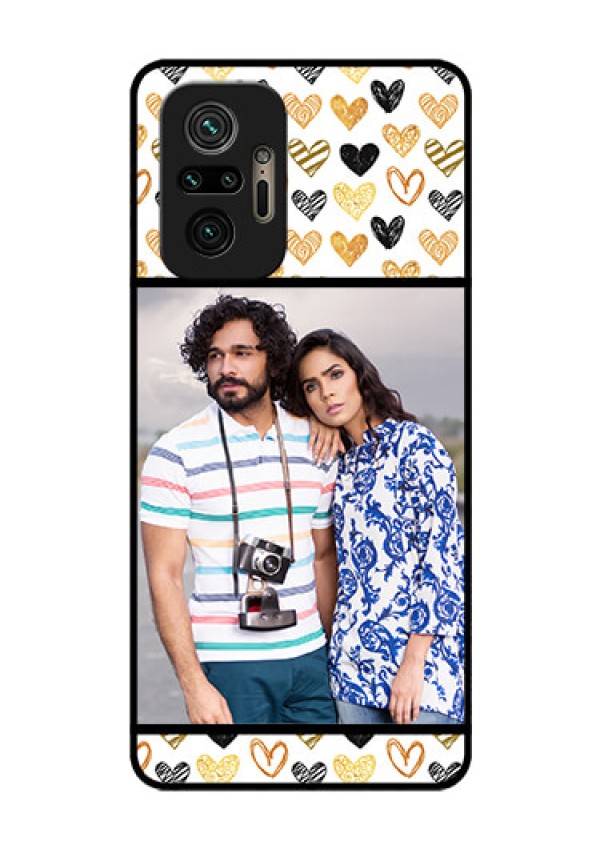 Redmi Note 10 Pro Max Photo Printing on Glass Case - Love Symbol Design