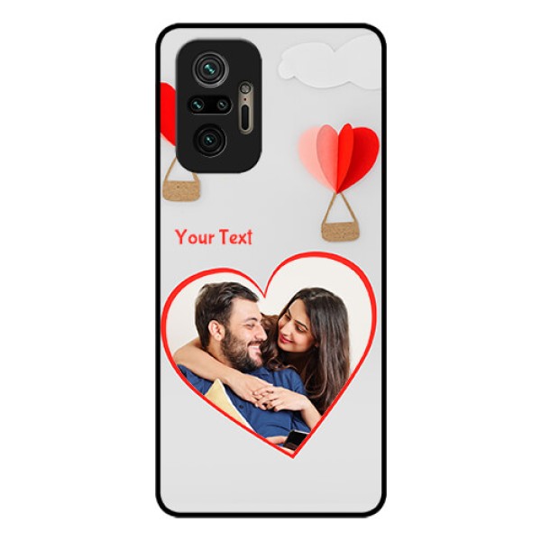 Redmi Note 10 Pro Max Custom Glass Mobile Case - Parachute Love Design