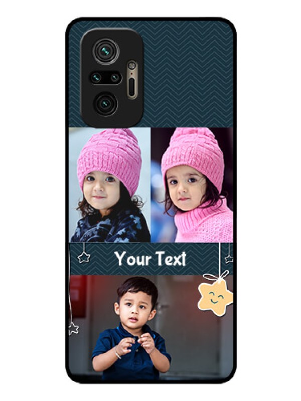 Custom Redmi Note 10 Pro Max Custom Glass Mobile Case - Hanging Stars Design