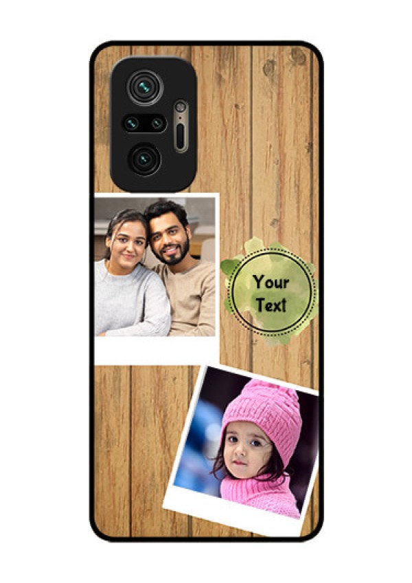 Redmi Note 10 Pro Max Custom Glass Phone Case - Wooden Texture Design