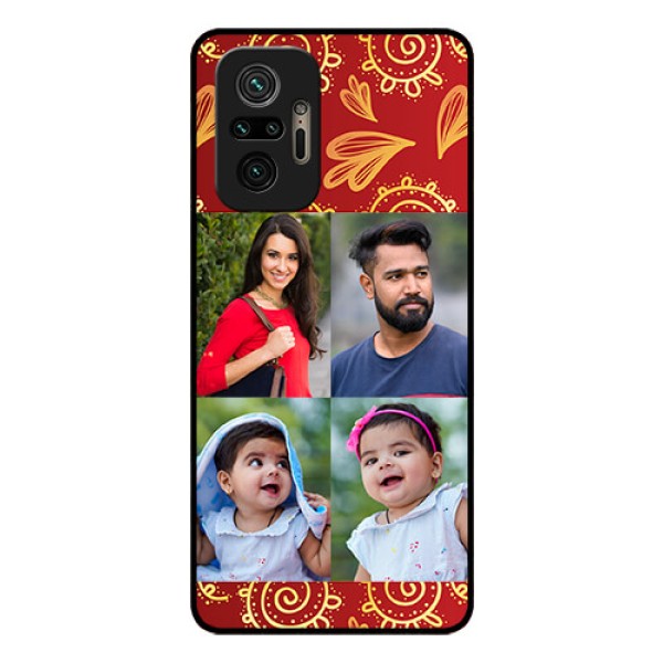Redmi Note 10 Pro Max Photo Printing on Glass Case - 4 Image Traditional Design Redmi Note 10 Pro Max Photo Printing on Glass Case - 4 Image Traditional Design