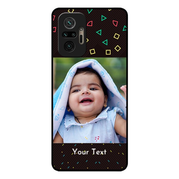 Redmi Note 10 Pro Max Custom Glass Phone Case - with confetti birthday design Redmi Note 10 Pro Max Custom Glass Phone Case - with confetti birthday design