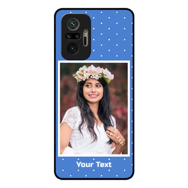 Redmi Note 10 Pro Max Photo Printing on Glass Case - Polka dots design