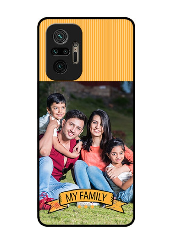 Redmi Note 10 Pro Max Custom Glass Phone Case - My Family Design