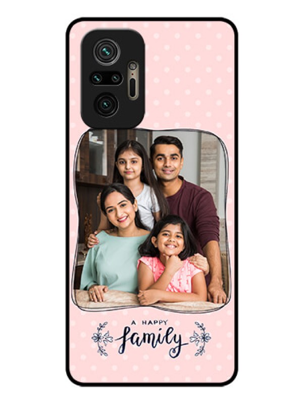 Custom Redmi Note 10 Pro Max Custom Glass Phone Case - Family with Dots Design