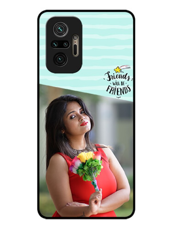 Custom Redmi Note 10 Pro Max Custom Glass Phone Case - Friends Picture Icon Design