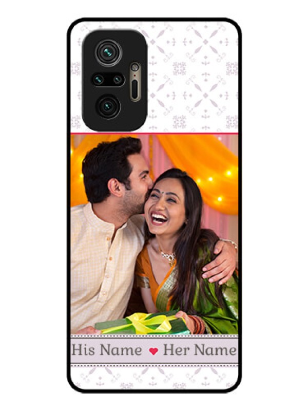 Custom Redmi Note 10 Pro Max Custom Glass Mobile Case - with Photo and Ethnic Design