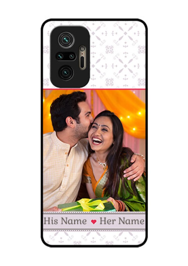 Redmi Note 10 Pro Max Custom Glass Mobile Case - with Photo and Ethnic Design