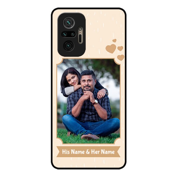 Redmi Note 10 Pro Max Custom Glass Phone Case - with confetti love design Redmi Note 10 Pro Max Custom Glass Phone Case - with confetti love design