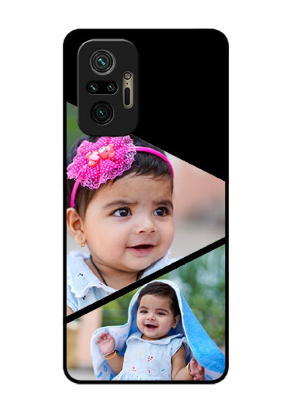 Redmi Note 10 Pro Max Custom Glass Phone Case - Semi Cut Design
