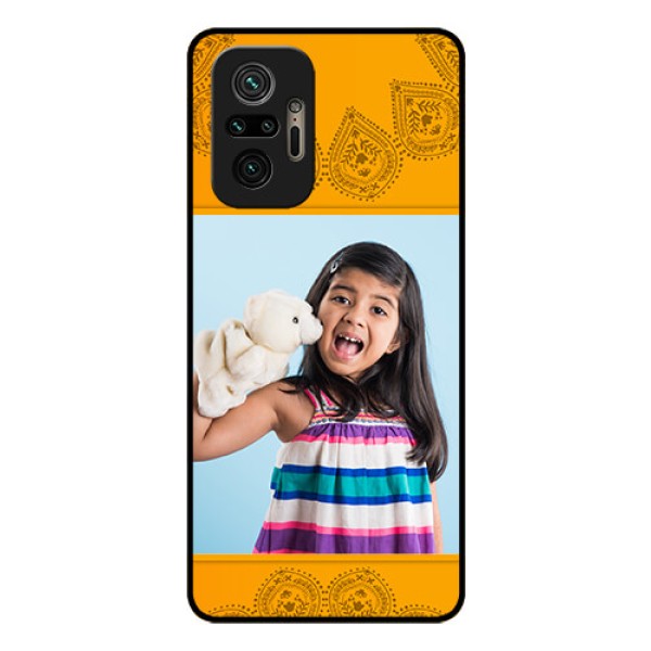 Redmi Note 10 Pro Max Personalized Glass Phone Case - Photo Wedding Design 