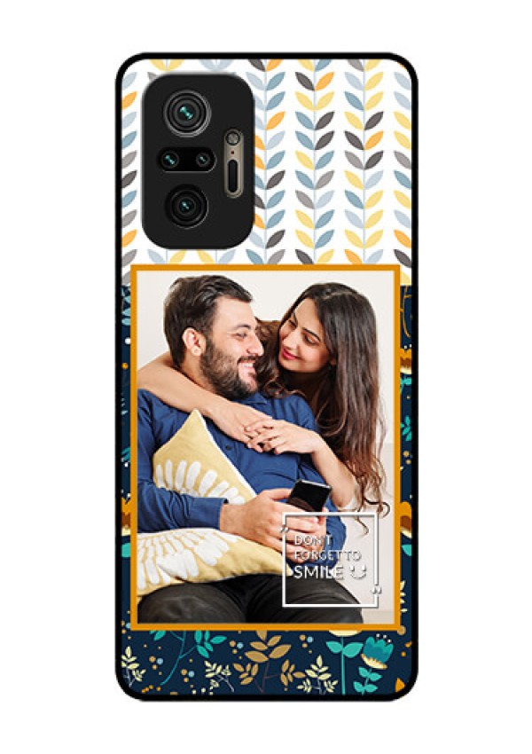 Redmi Note 10 Pro Max Custom Glass Mobile Case - Pattern Design