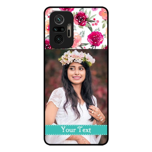 Redmi Note 10 Pro Max Custom Glass Phone Case - Watercolor Floral Design Redmi Note 10 Pro Max Custom Glass Phone Case - Watercolor Floral Design
