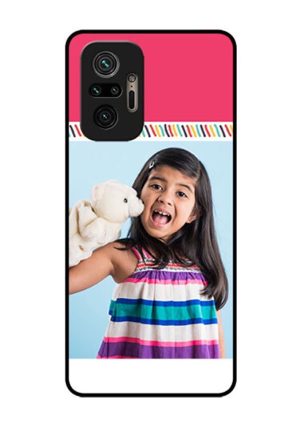 Redmi Note 10 Pro Max Personalized Glass Phone Case - Line art design