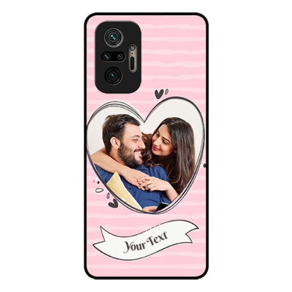 Redmi Note 10 Pro Max Custom Glass Phone Case - Vintage Heart Design