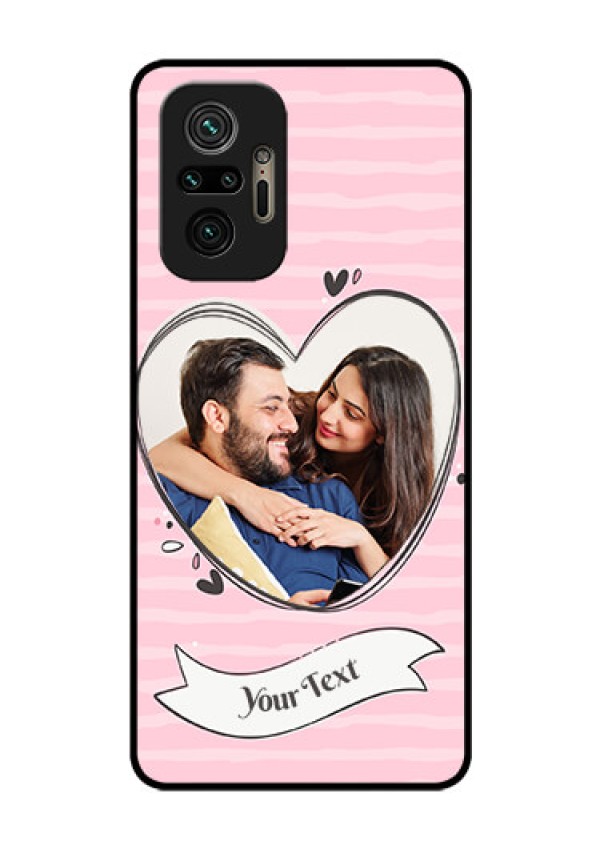 Redmi Note 10 Pro Max Custom Glass Phone Case - Vintage Heart Design