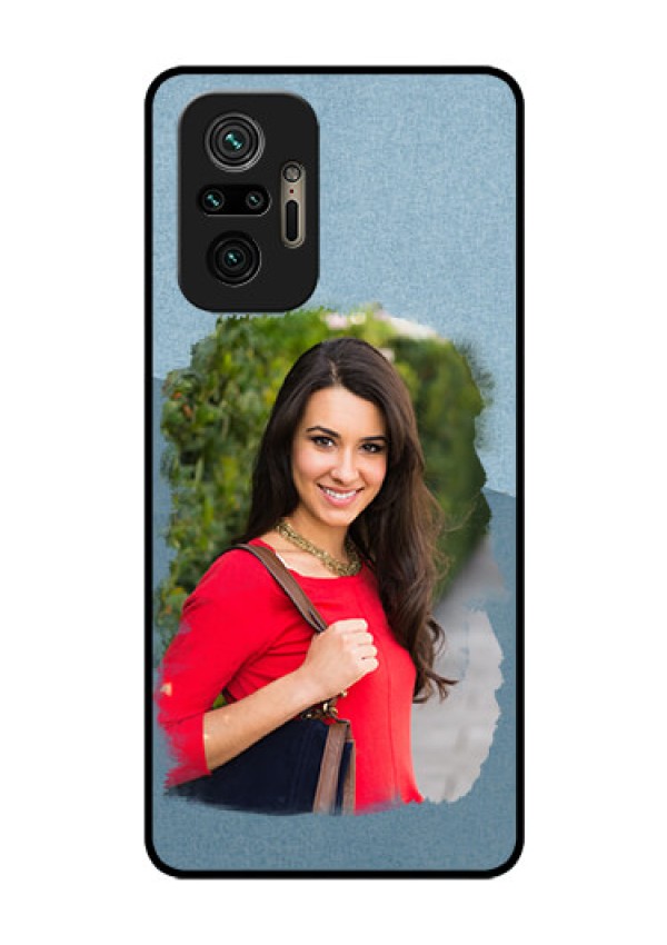 Redmi Note 10 Pro Max Custom Glass Mobile Case - Grunge Line Art Design