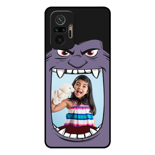 Redmi Note 10 Pro Max Custom Glass Phone Case - Angry Monster Design