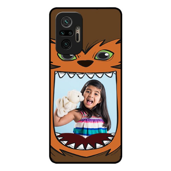 Redmi Note 10 Pro Max Photo Printing on Glass Case - Owl Monster Back Case Design Redmi Note 10 Pro Max Photo Printing on Glass Case - Owl Monster Back Case Design