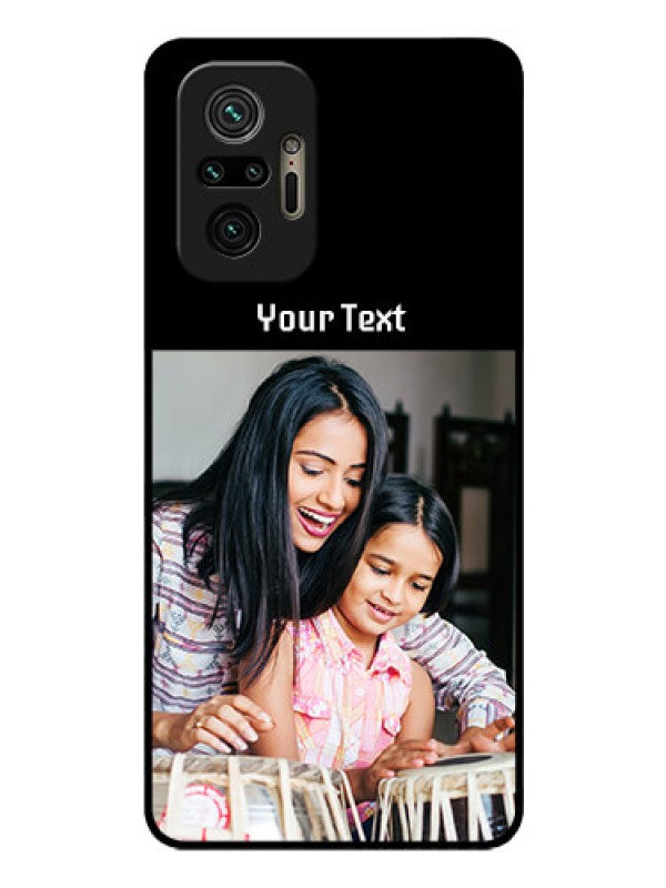 Custom Redmi Note 10 Pro Max Photo with Name on Glass Phone Case
