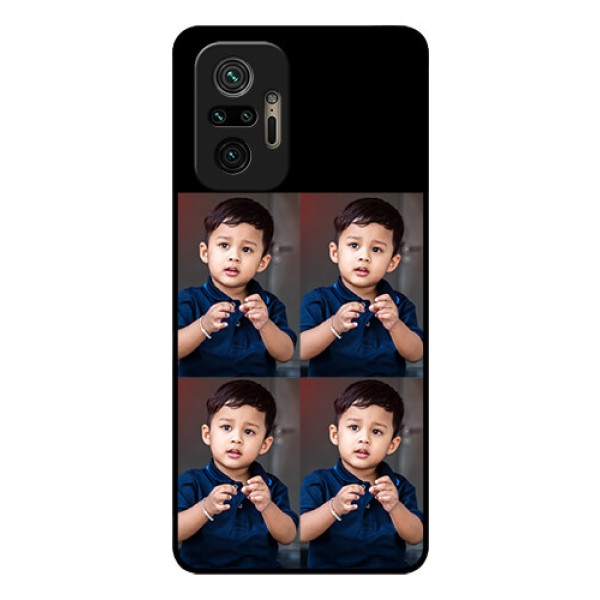 Redmi Note 10 Pro Max 4 Image Holder on Glass Mobile Cover