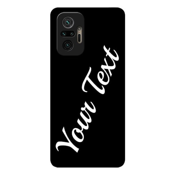 Redmi Note 10 Pro Max Custom Glass Mobile Cover with Your Name