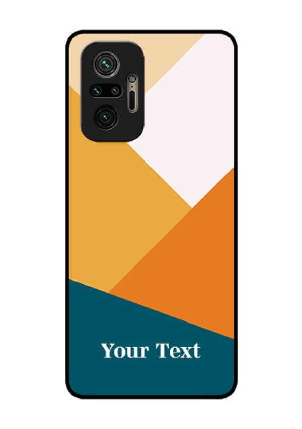 Xiaomi Redmi Note 10 Pro Max Personalized Glass Phone Case - Stacked Multi-colour Design
