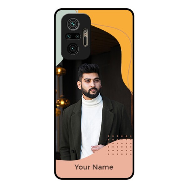 Xiaomi Redmi Note 10 Pro Max Personalized Glass Phone Case - Tri-coloured overlay design Xiaomi Redmi Note 10 Pro Max Personalized Glass Phone Case - Tri-coloured overlay design