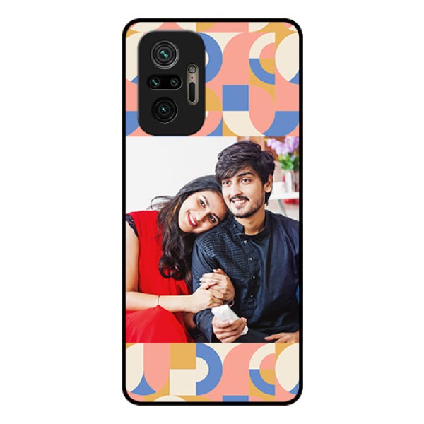 Xiaomi Redmi Note 10 Pro Max Photo Printing on Glass Case - Semi-circle Maze Pattern Design Xiaomi Redmi Note 10 Pro Max Photo Printing on Glass Case - Semi-circle Maze Pattern Design