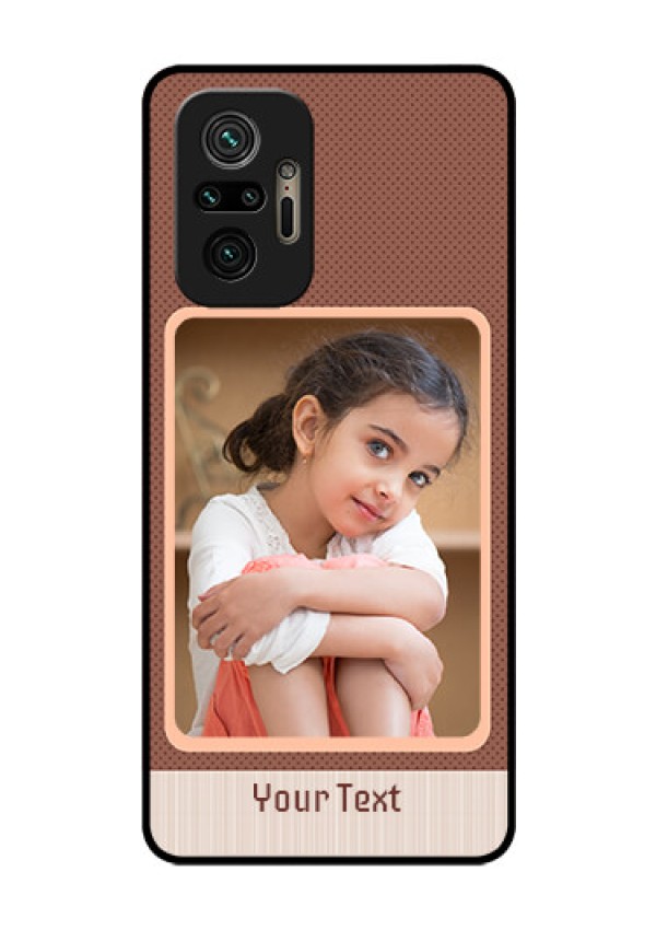 Redmi Note 10 Pro Custom Glass Phone Case - Simple Pic Upload Design