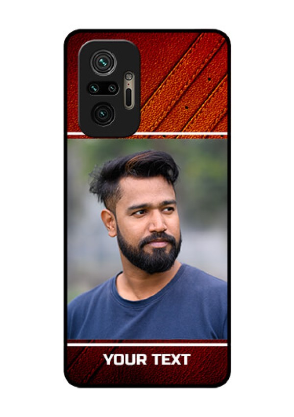 Redmi Note 10 Pro Personalized Glass Phone Case - Leather Phone Case Design