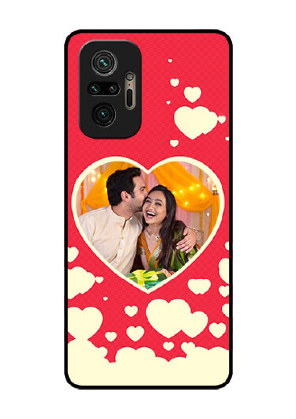 Redmi Note 10 Pro Custom Glass Mobile Case - Love Symbols Phone Cover Design