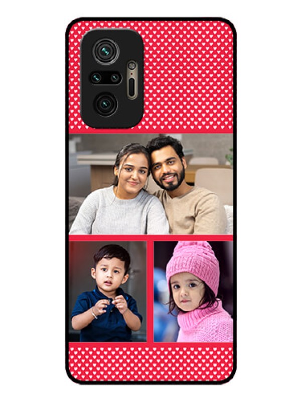 Custom Redmi Note 10 Pro Personalized Glass Phone Case - Bulk Pic Upload Design