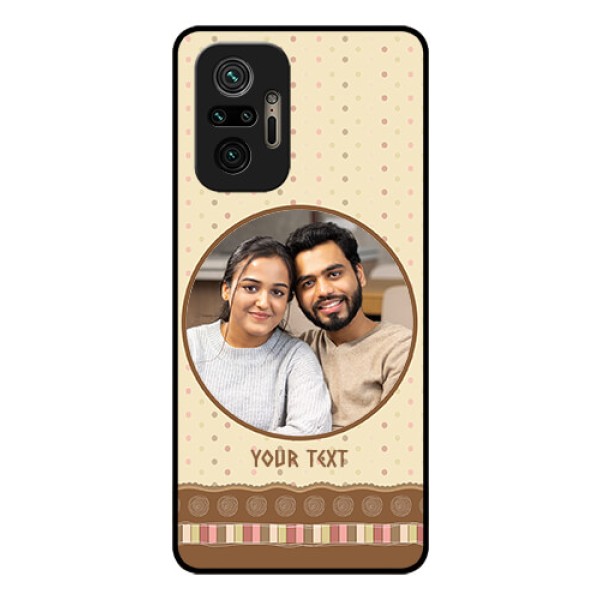 Redmi Note 10 Pro Custom Glass Mobile Case - Brown Dotted Mobile Case Design Redmi Note 10 Pro Custom Glass Mobile Case - Brown Dotted Mobile Case Design